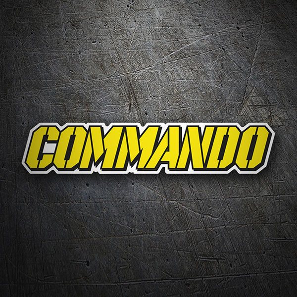 Adesivi per Auto e Moto: Commando Logo
