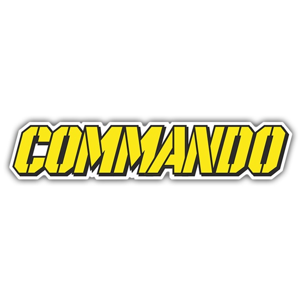 Adesivi per Auto e Moto: Commando Logo