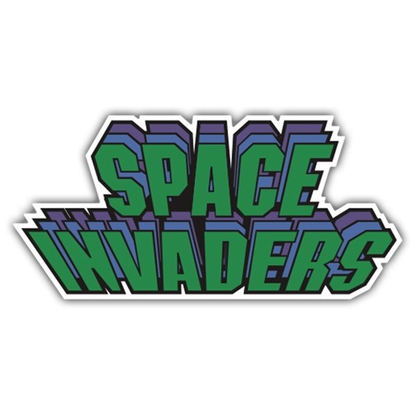Adesivi per Auto e Moto: Space Invaders Tripla