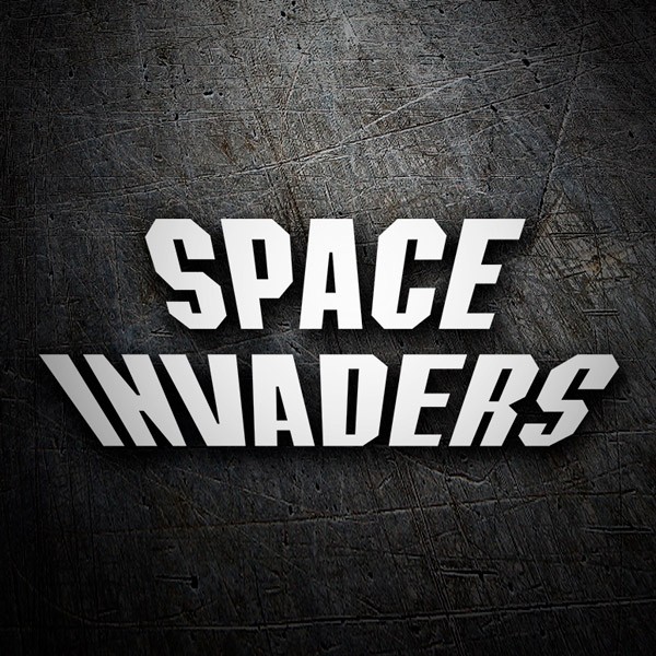 Adesivi per Auto e Moto: Space Invaders Logo
