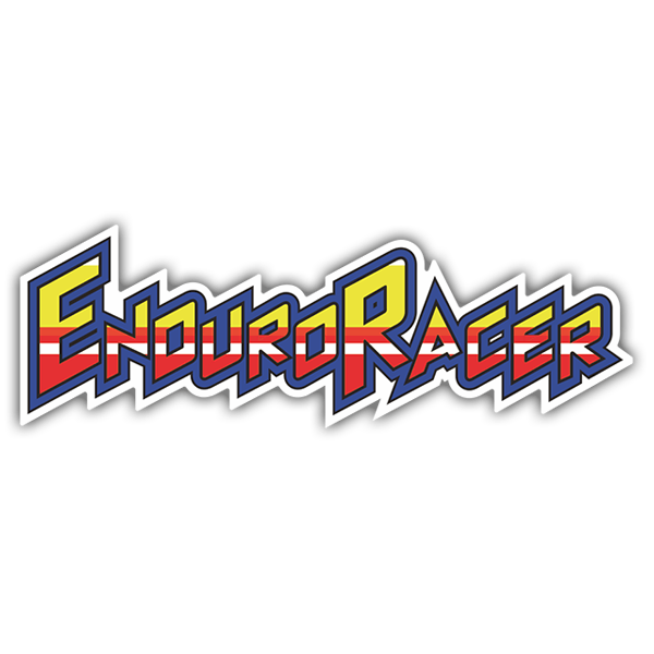 Adesivi per Auto e Moto: Enduro Racer Logo