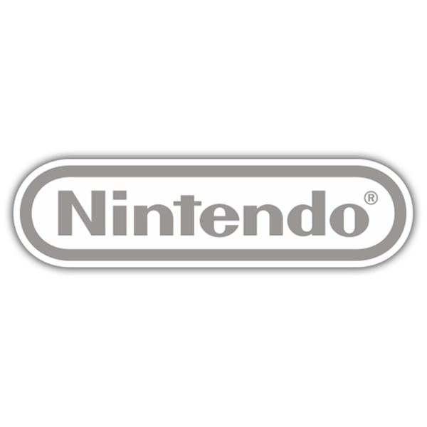 Adesivi per Auto e Moto: Nintendo Logo gris 0