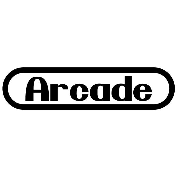 Adesivi per Auto e Moto: Arcade Retro con Marco Ovalado