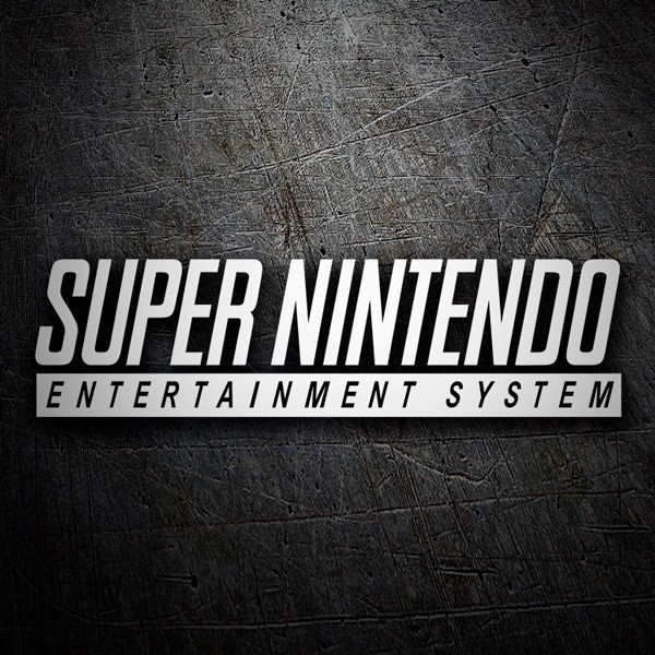 Adesivi per Auto e Moto: Super Nintendo Logo 0