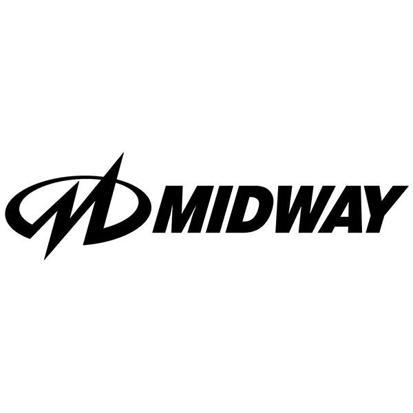Adesivi per Auto e Moto: Midway Logo