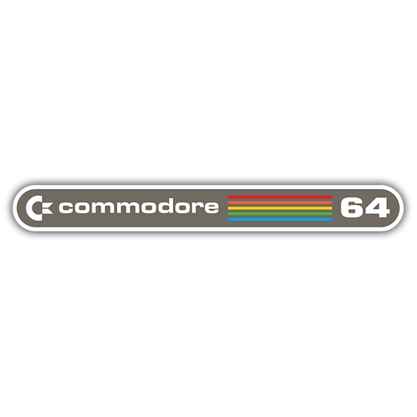 Adesivi per Auto e Moto: Commodore 64 Logo