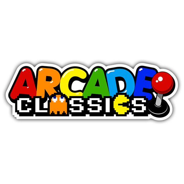 Adesivi per Auto e Moto: Arcade Classics Pacman 0