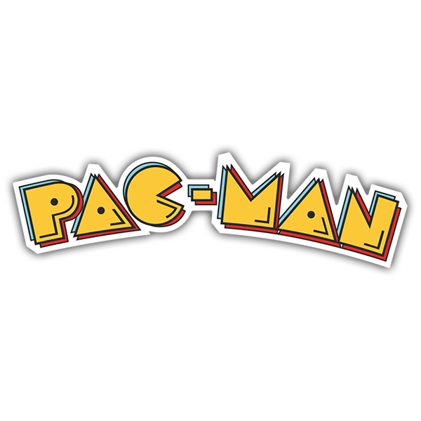 Adesivi per Auto e Moto: Pac-Man Logo