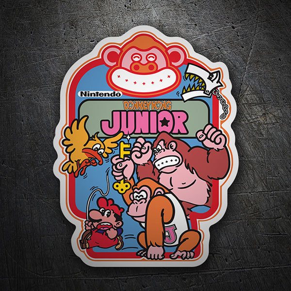 Adesivi per Auto e Moto: Donkey Kong Junior Videogioco 