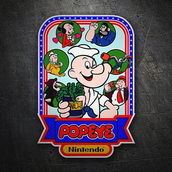 Adesivi per Auto e Moto: Popeye Videogioco