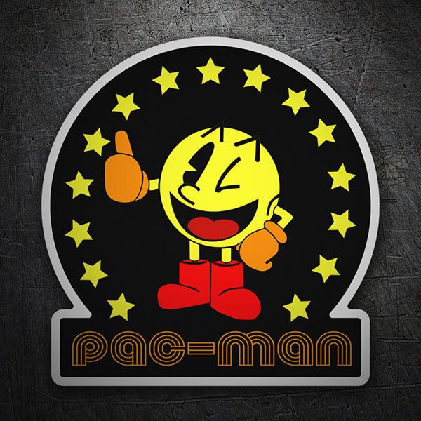 Adesivi per Auto e Moto: Pac-Man Star
