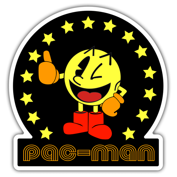 Adesivi per Auto e Moto: Pac-Man Star 0