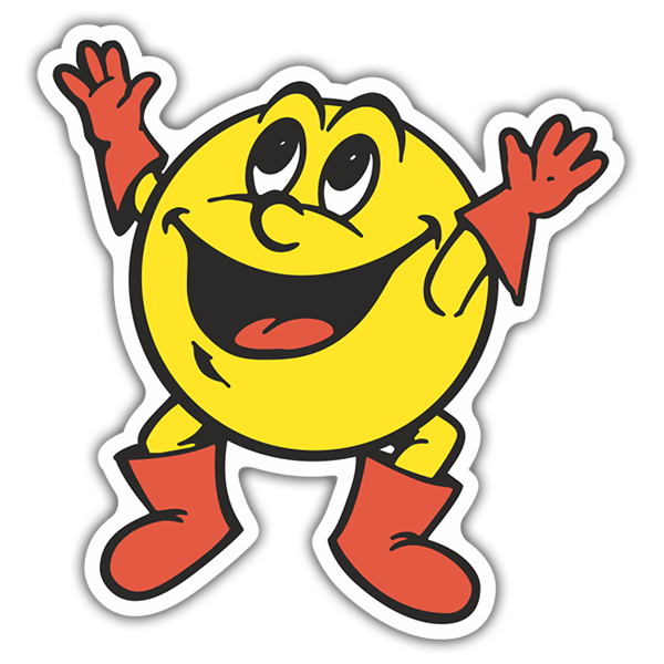 Adesivi per Auto e Moto: Pac-Man Salti