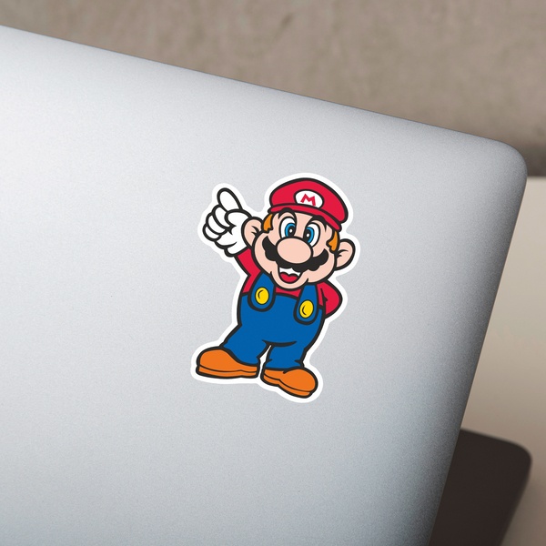 Super Mario che Indica in Alto 0