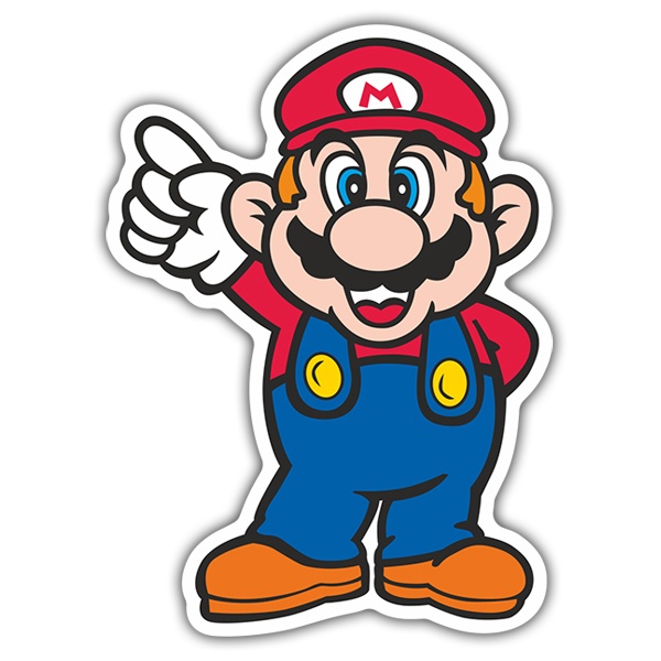 Adesivi per Auto e Moto: Super Mario Top