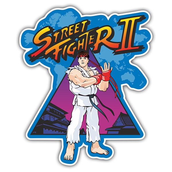 Adesivi per Auto e Moto: Ryu (Street Fighter II)