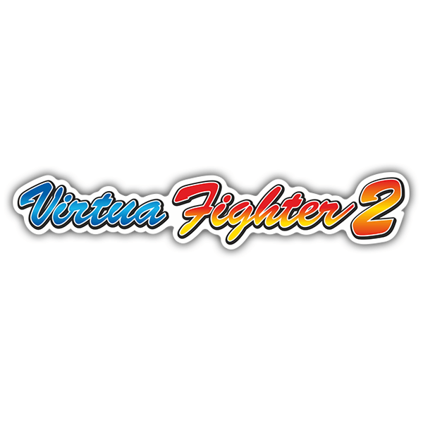 Adesivi per Auto e Moto: Virtua Fighter 2 in Stile Retro
