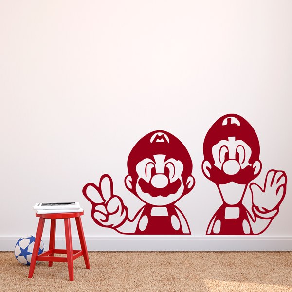 Adesivi per Bambini: Mario e Luigi