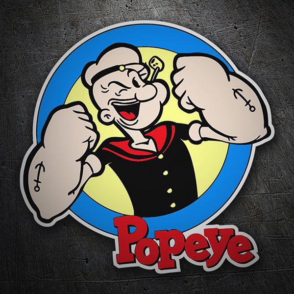 Adesivi per Auto e Moto: Popeye il marinaio