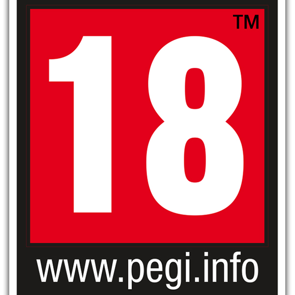 Adesivi per Auto e Moto: Pegi 18 Logo