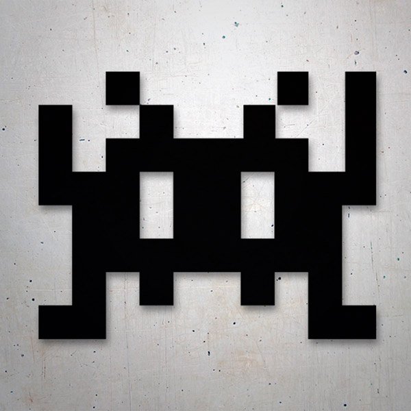 Adesivi per Auto e Moto: Space Invaders Marziano 