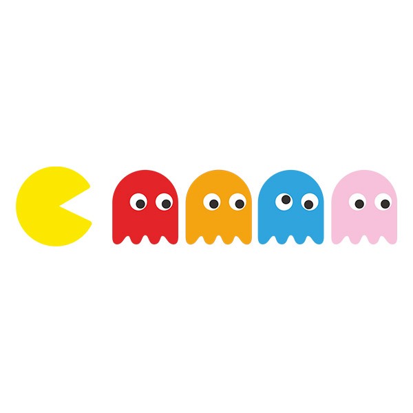 Adesivi per Auto e Moto: Pac-Man e Fantasmi