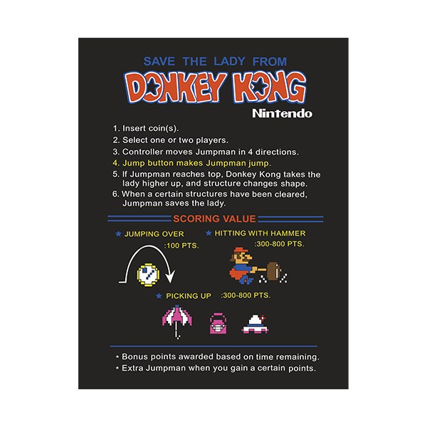 Adesivi per Auto e Moto: Istruzioni per Donkey Kong