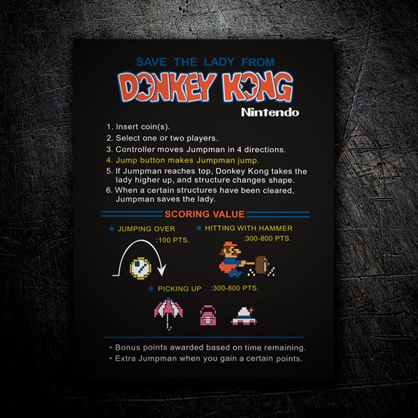 Adesivi per Auto e Moto: Istruzioni per Donkey Kong