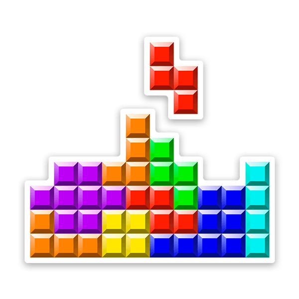 Adesivi per Auto e Moto: Tetris Blocco di Parti