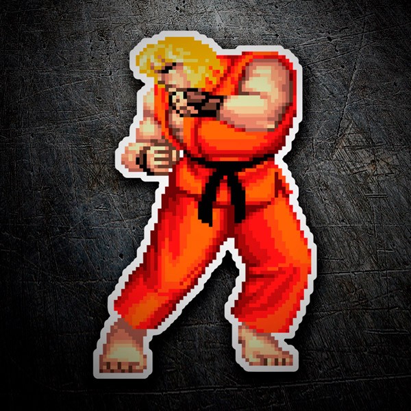 Ken Street Fighter pixel 16 bit 0