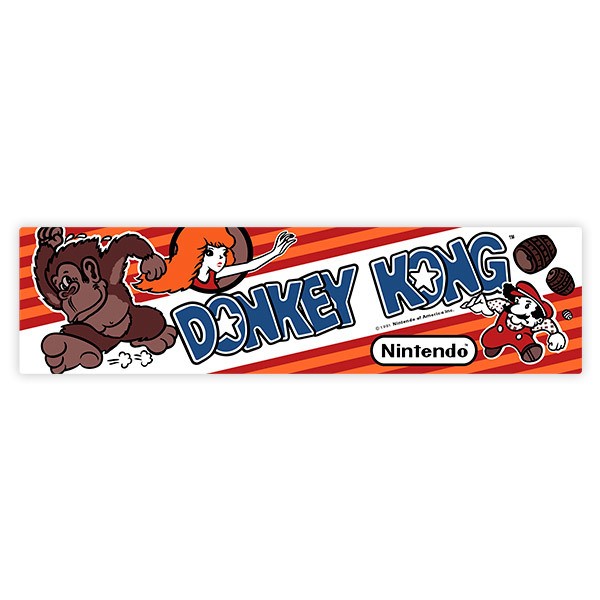 Adesivi per Auto e Moto: Donkey Kong Pauline