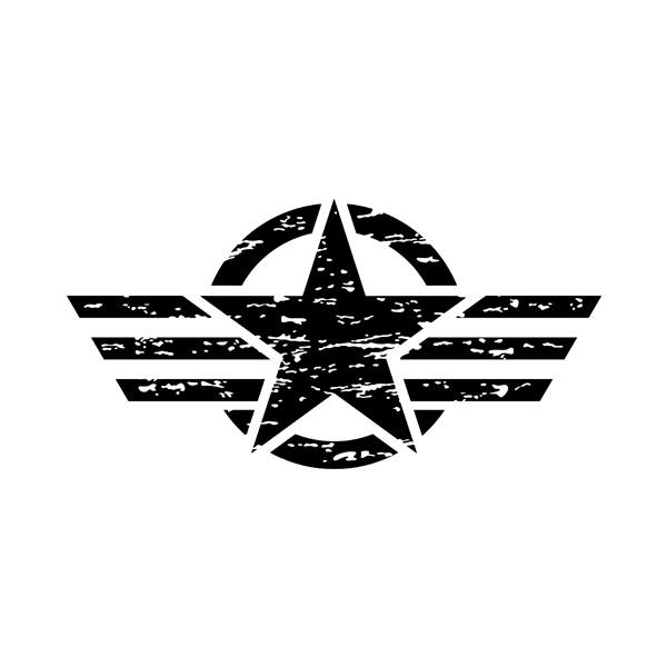 Adesivi per Auto e Moto: Star US Army esaurita