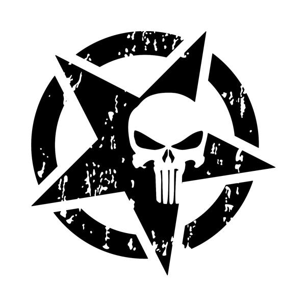 Adesivi per Auto e Moto: Punisher US Army