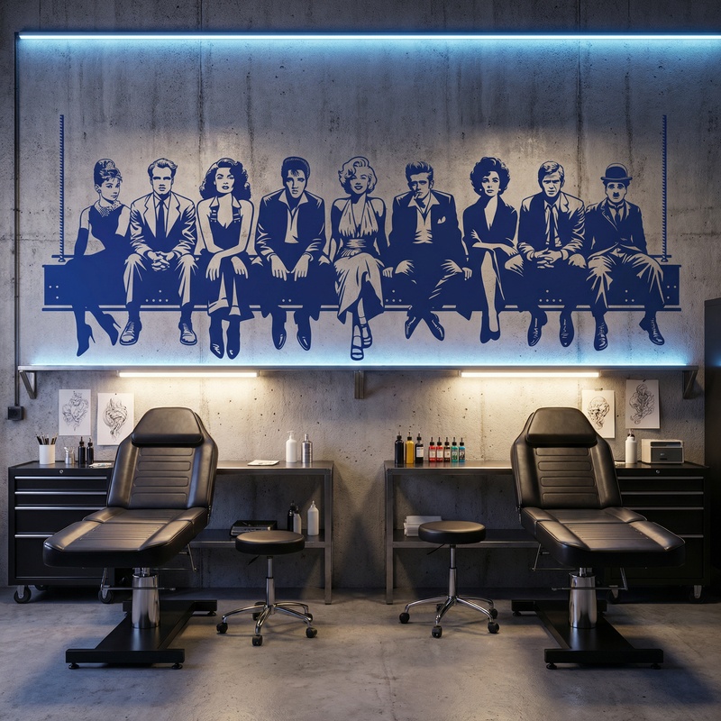 Adesivi Murali: Pranzo in Hollywood 2024