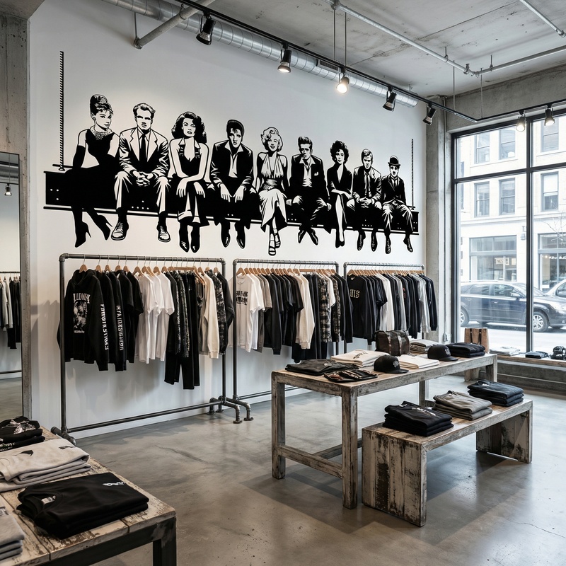 Adesivi Murali: Pranzo in Hollywood 2024