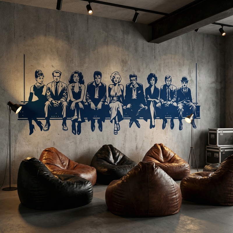 Adesivi Murali: Pranzo in Hollywood 2024