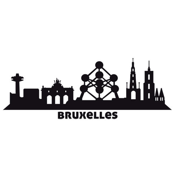 Adesivi Murali: Skyline di Bruxelles