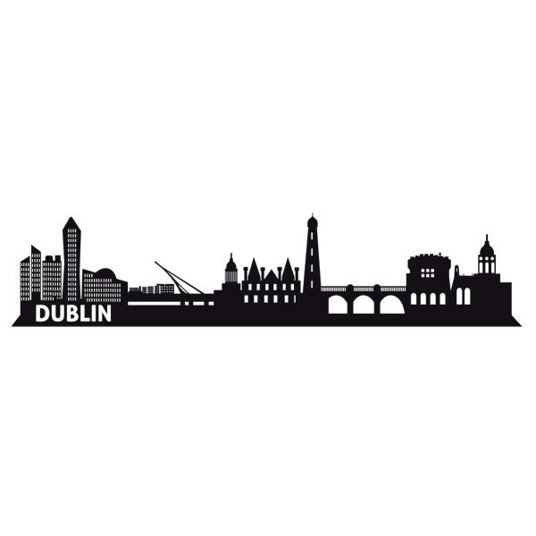 Adesivi Murali: Dublino Skyline