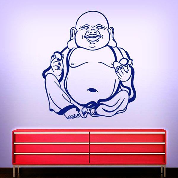 Adesivi Murali: Hotei, ridendo Buddha