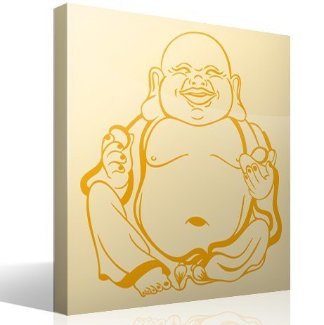 Adesivi Murali: Hotei, ridendo Buddha