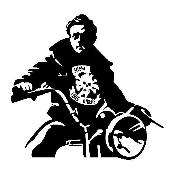 Adesivi Murali: James Dean motocicletta