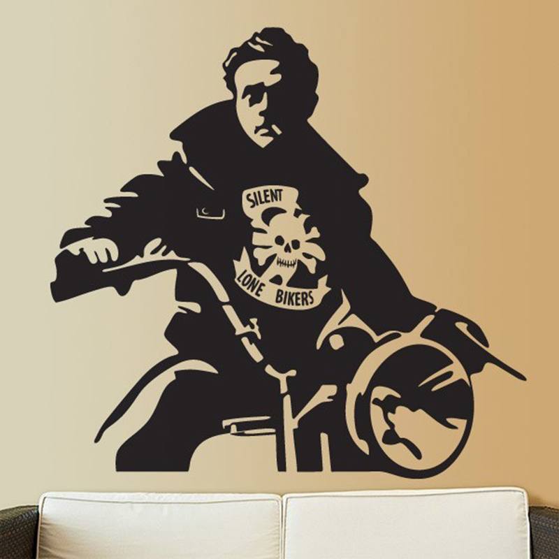 Adesivi Murali: James Dean motocicletta