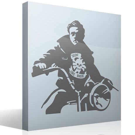 Adesivi Murali: James Dean motocicletta