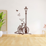 Adesivi Murali: Bicicletta e lampada 2