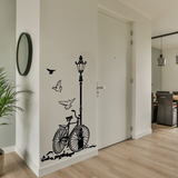 Adesivi Murali: Bicicletta e lampada 4