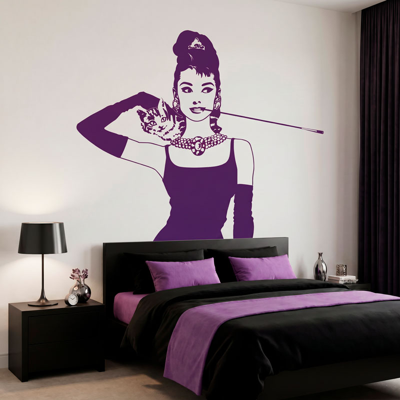 Adesivi Murali: Audrey Hepburn a Colazione da Tiffany