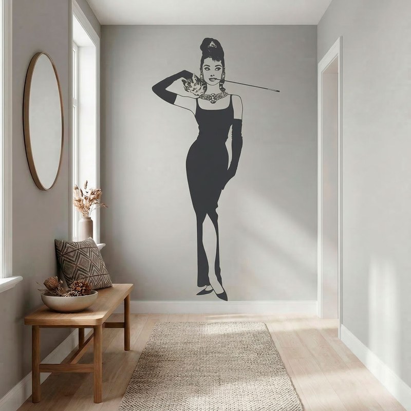 Audrey Hepburn con il gatto 12