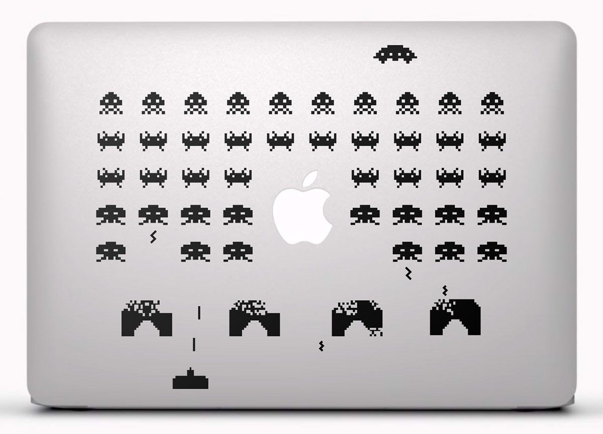 Adesivi per Auto e Moto: Space Invaders