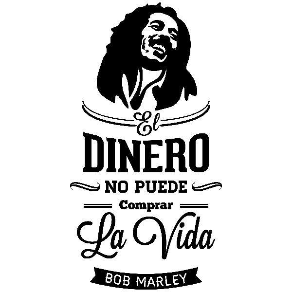 Adesivi Murali: El dinero no puede comprar la vida - Bob Marley