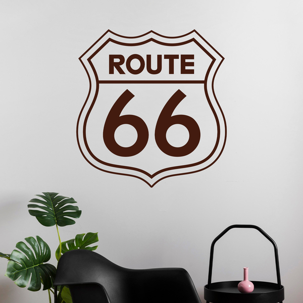 Adesivi Murali: Segno della Route 66